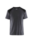 T-shirt Industrie 3379 - Medium grijs/Zwart