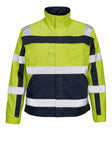 Jas 07109 - 171 - hi-vis geel/marine
