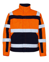 Jas 07109 - 141 - hi-vis oranje/marine
