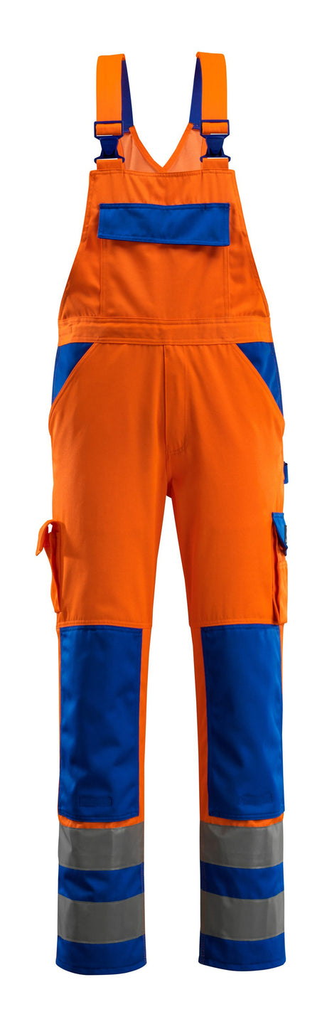 Amerikaanse overall 07169 - 1411 - hi-vis oranje/korenblauw