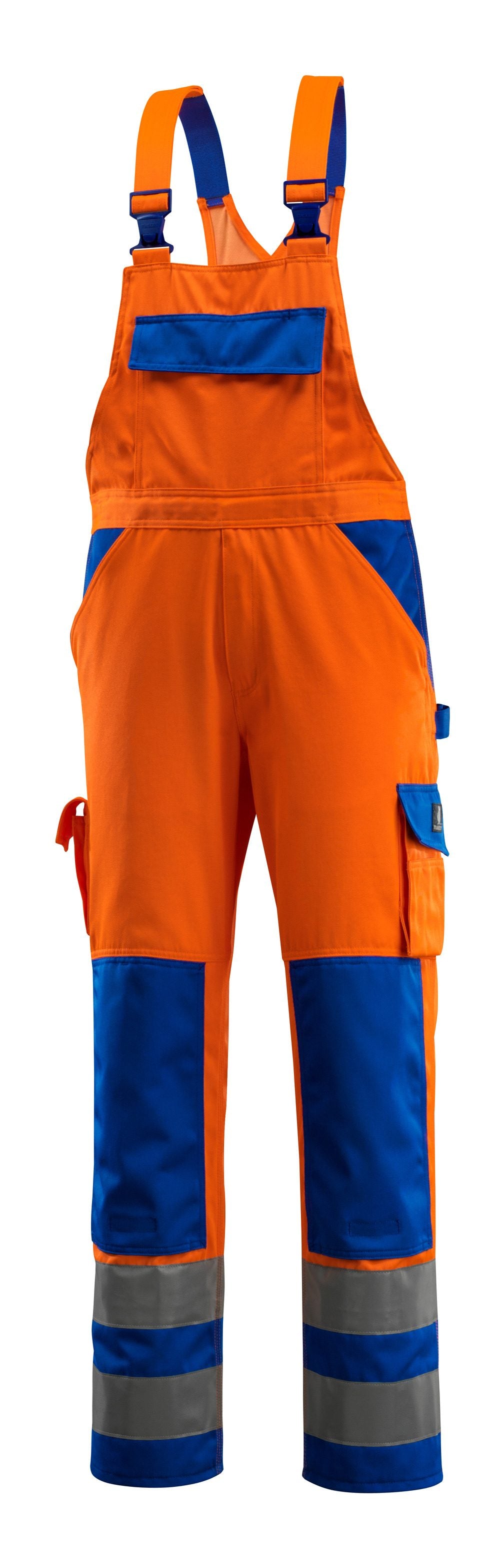 Amerikaanse overall 07169 - 1411 - hi-vis oranje/korenblauw