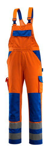 Amerikaanse overall 07169 - 1411 - hi-vis oranje/korenblauw