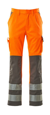 Broek met kniezakken 07179 - Hi-Vis Oranje/Antraciet (14888)