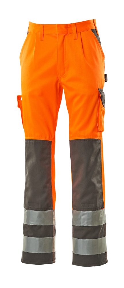 Broek met kniezakken 07179 - Hi-Vis Oranje/Antraciet (14888)