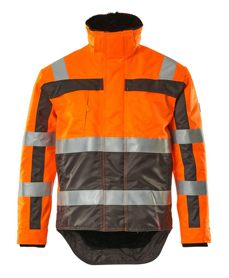 Winterjas 07223 - 14888 - hi-vis oranje/antraciet