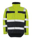 Winterjas 07223 - 171 - hi-vis geel/marine