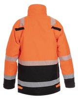 High-Visibility parka Utah - Fluor Oranje - Zwart
