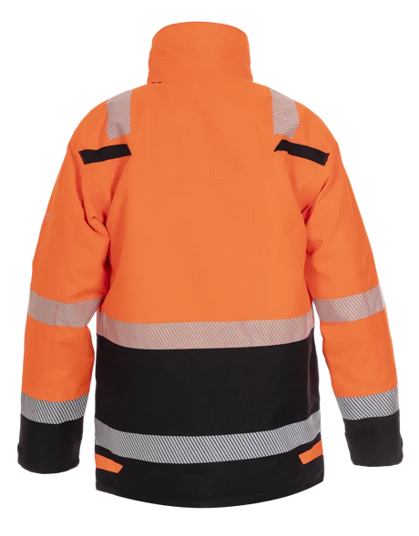 High-Visibility parka Utah - Fluor Oranje - Zwart