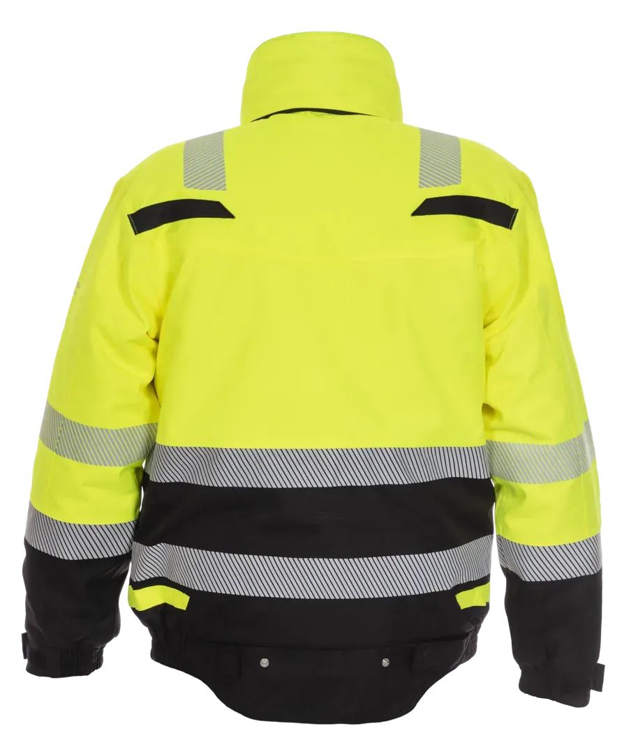 High-Visibility pilotjack Umag - Fluor Geel - Zwart
