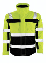 Winterjas 09335 - 171 - hi-vis geel/marine