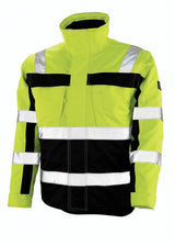 Winterjas 09335 - 171 - hi-vis geel/marine