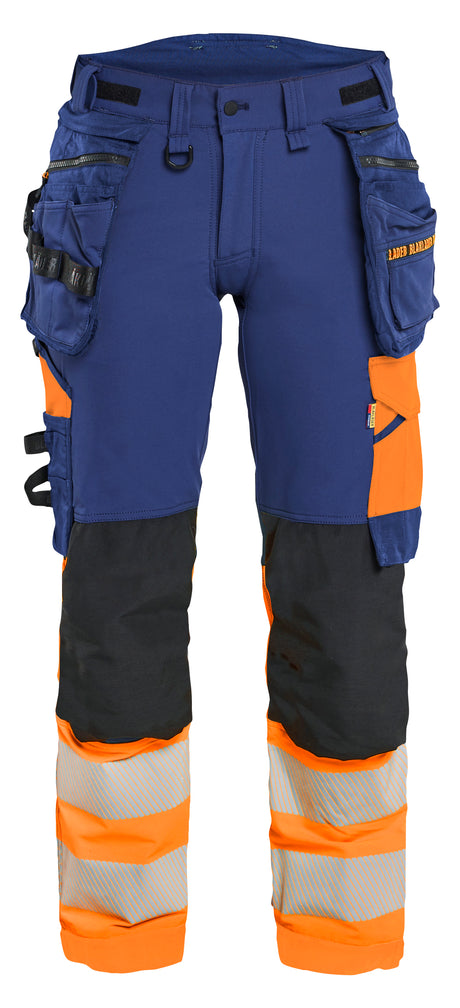 Werkbroek High-Visibility Dames 7025 - Marineblauw/Oranje