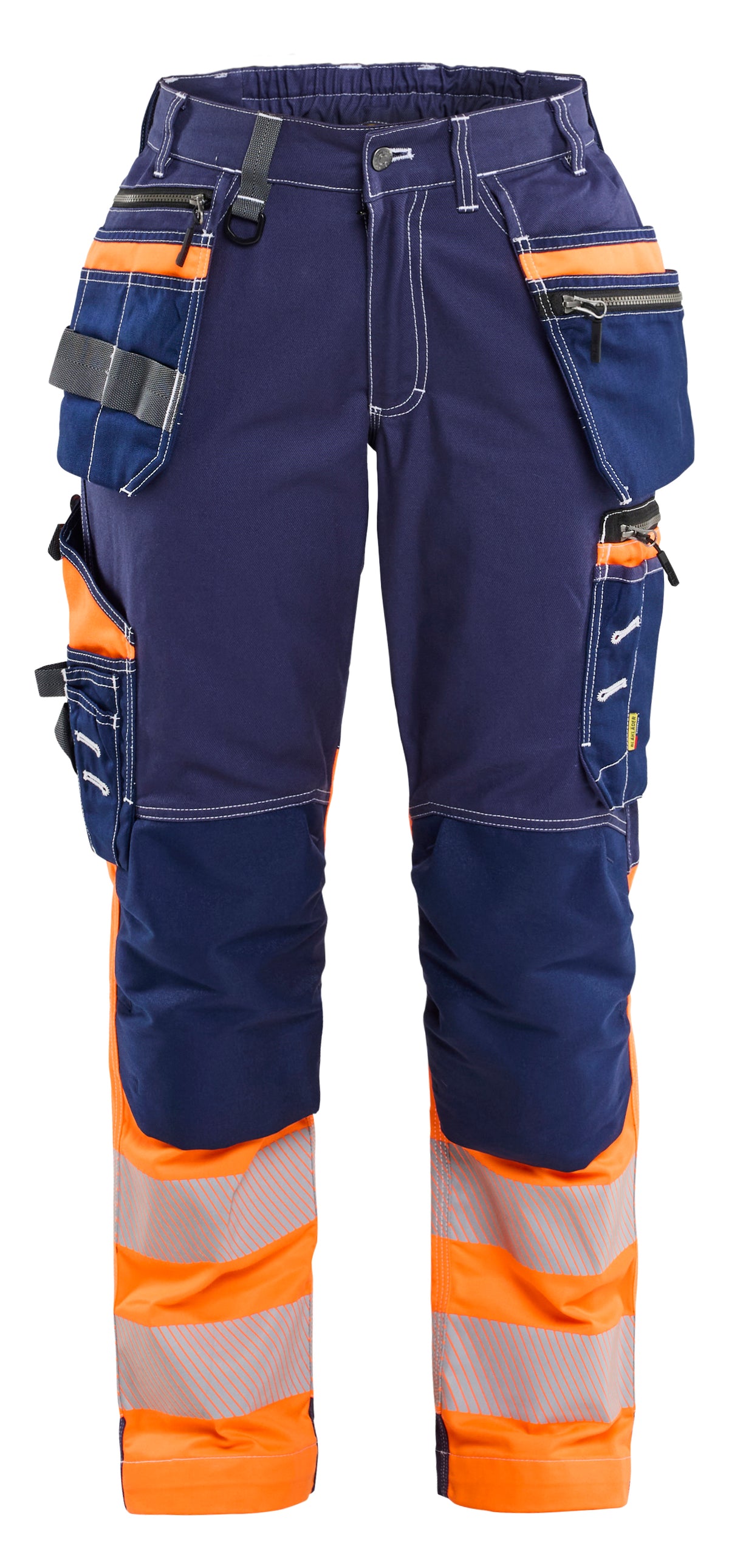 High-Visibility Werkbroek Dames 7196 - Marineblauw/Oranje