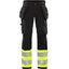 High-Visibility Werkbroek Dames 7193 - Zwart/High Vis Geel