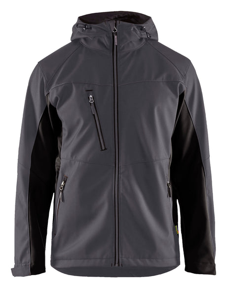 Softshell jack 4753 - Medium grijs/Zwart