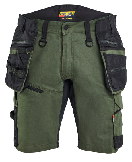 Werkshort STRIKER 1972 - Donker herfstgroen/Zwart
