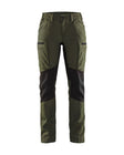 Service werkbroek Stretch Dames 7159 - Donker herfstgroen/Zwart