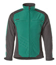 Softshell jas 12002 - 0309 - groen/zwart
