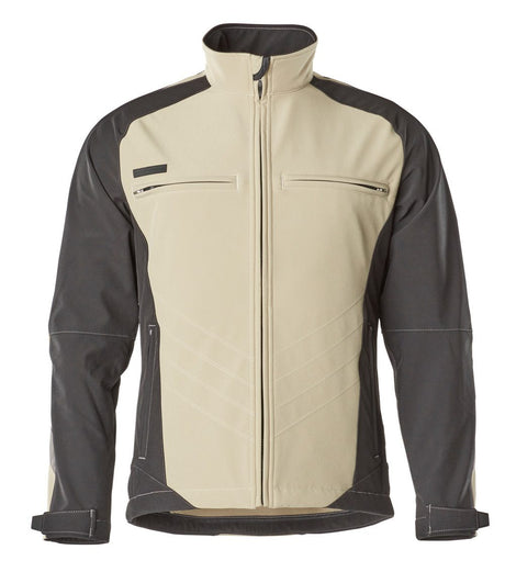 Softshell jas 12002 - 5509 - lichtkhaki/zwart