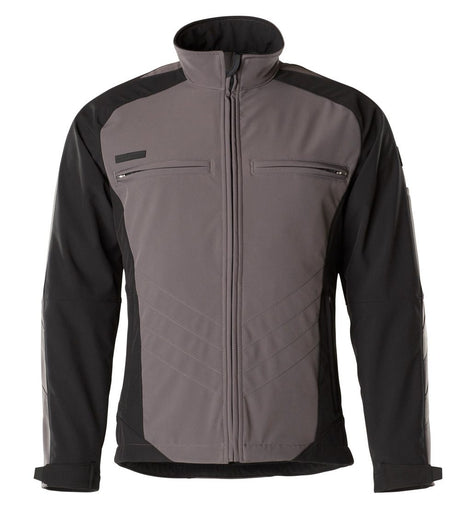 Softshell jas 12002 - 88809 - antraciet/zwart
