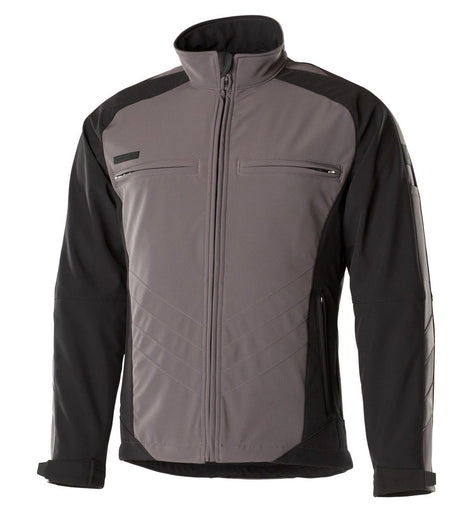 Softshell jas 12002 - 88809 - antraciet/zwart