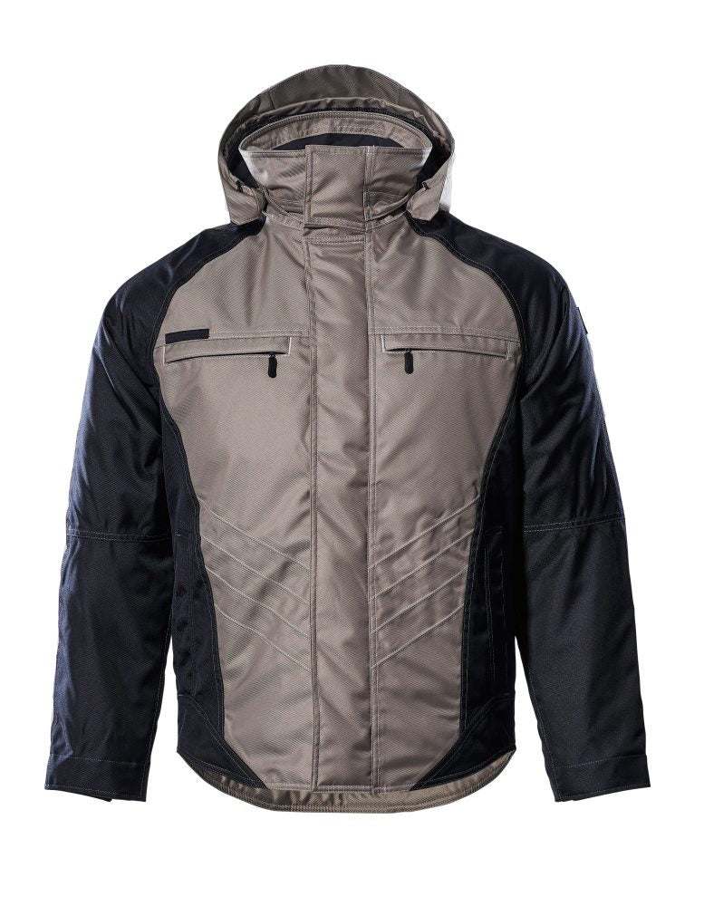 Winterjas 12035 - 5509 - lichtkhaki/zwart