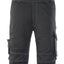 Amerikaanse overall met kniezakken 12069 - 0918 - zwart/donkerantraciet