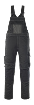 Amerikaanse overall met kniezakken 12069 - 0918 - zwart/donkerantraciet