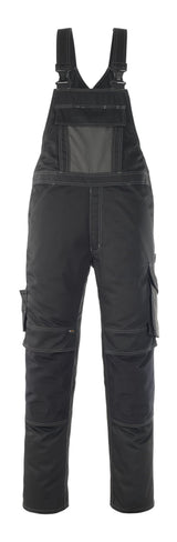Amerikaanse overall met kniezakken 12069 - 0918 - zwart/donkerantraciet