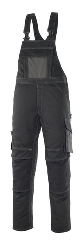 Amerikaanse overall met kniezakken 12069 - 0918 - zwart/donkerantraciet