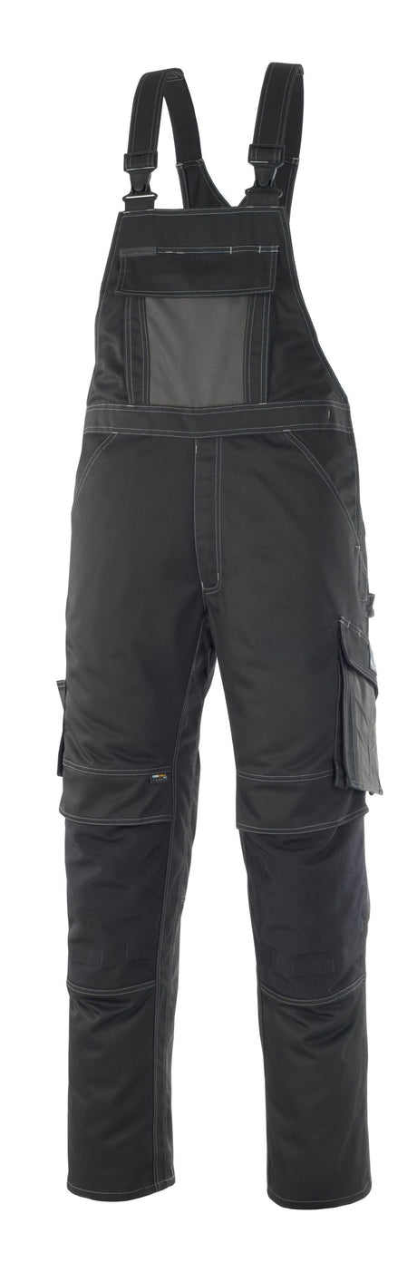 Amerikaanse overall met kniezakken 12069 - 0918 - zwart/donkerantraciet