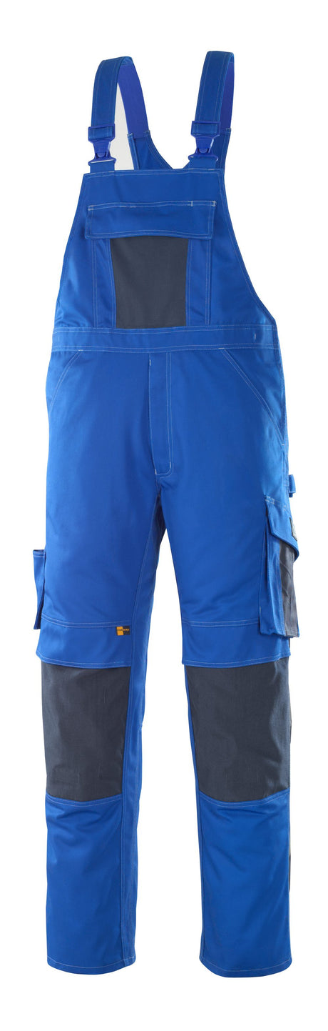 Amerikaanse overall met kniezakken 12069 - 11010 - korenblauw/donkermarine