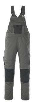 Amerikaanse overall met kniezakken 12069 - 1809 - donkerantraciet/zwart