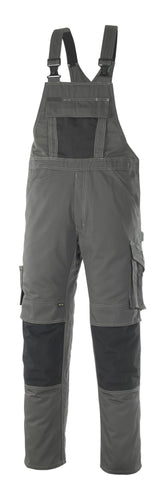 Amerikaanse overall met kniezakken 12069 - 1809 - donkerantraciet/zwart