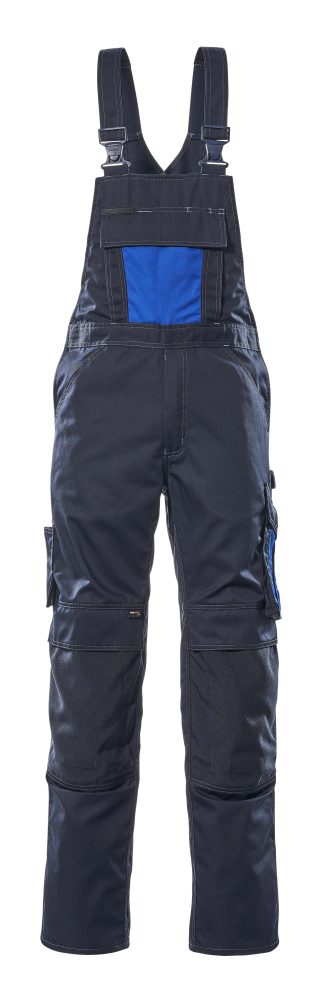 Amerikaanse overall met kniezakken 12169 - 01011 - donkermarine/korenblauw
