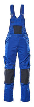 Amerikaanse overall met kniezakken 12169 - 11010 - korenblauw/donkermarine