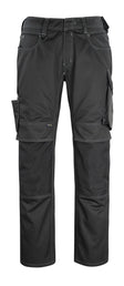 Broek met kniezakken 12179 - 0918 - zwart/donkerantraciet