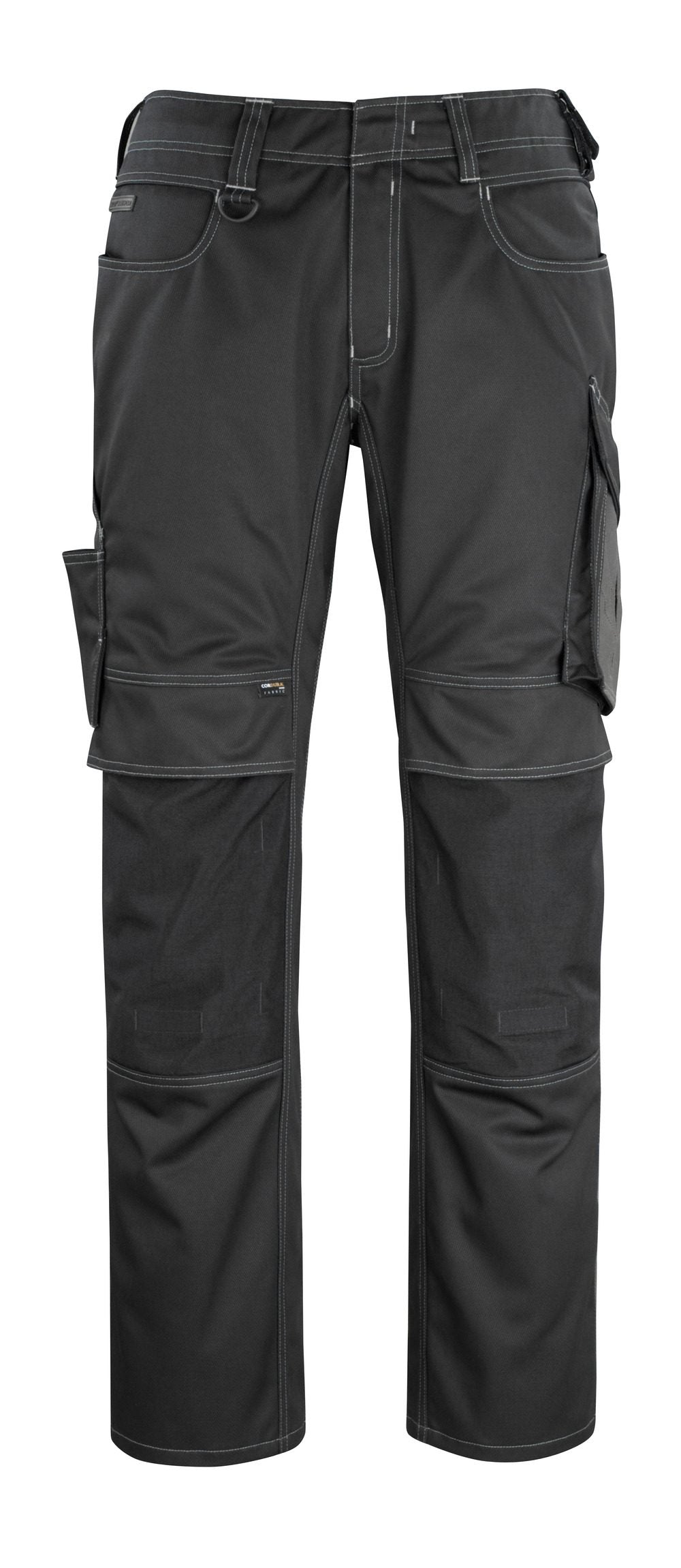 Broek met kniezakken 12179 - 0918 - zwart/donkerantraciet