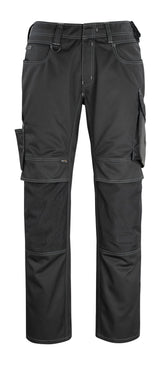 Broek met kniezakken 12179 - 0918 - zwart/donkerantraciet