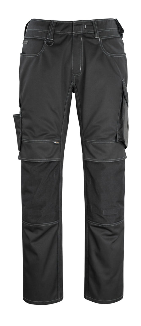 Broek met kniezakken 12179 - 0918 - zwart/donkerantraciet