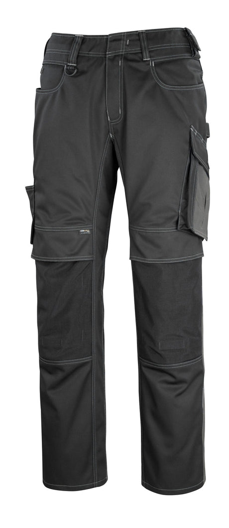 Broek met kniezakken 12179 - 0918 - zwart/donkerantraciet