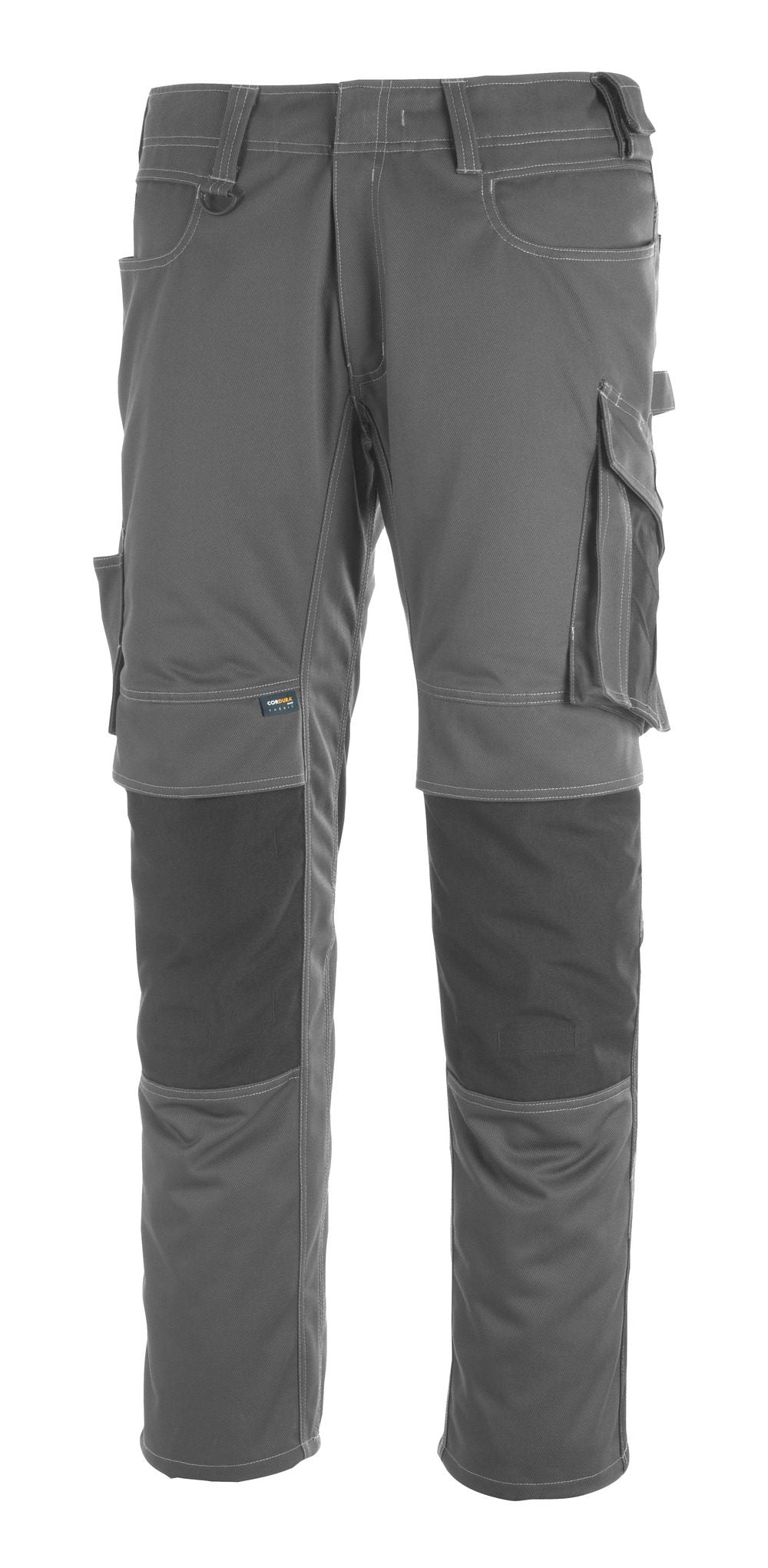 Broek met kniezakken 12179 - 1809 - donkerantraciet/zwart