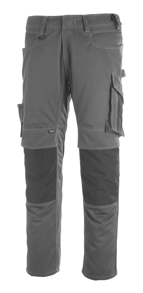 Broek met kniezakken 12179 - 1809 - donkerantraciet/zwart