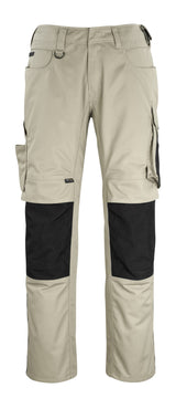 Broek met kniezakken 12179 - 5509 - lichtkhaki/zwart