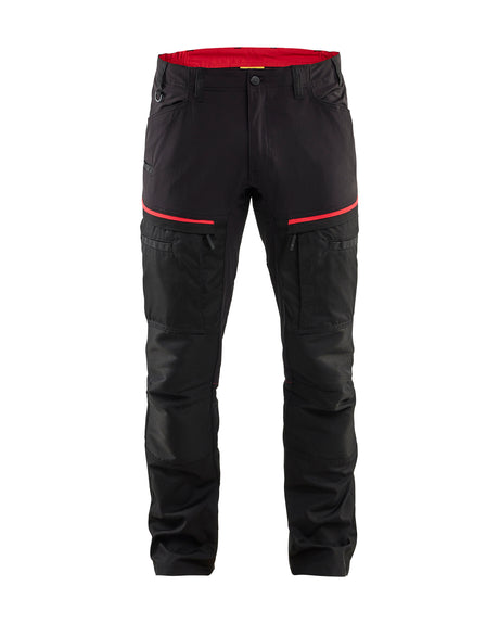 Service Werkbroek Stretch 1456 - Zwart/Rood
