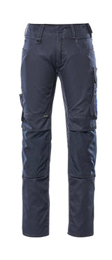 Broek met kniezakken 12679 - 01011 - donkermarine/korenblauw