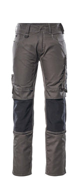 Broek met kniezakken 12679 - 1809 - donkerantraciet/zwart
