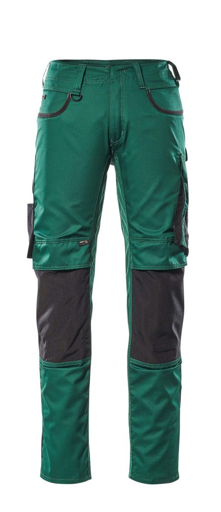 Broek met kniezakken 13079 - 0309 - groen/zwart