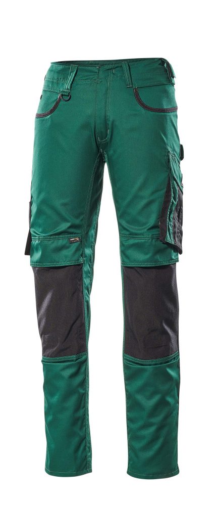 Broek met kniezakken 13079 - 0309 - groen/zwart