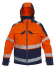 High-Visibility softshell jack Tacoma - Fluor Oranje - Marine